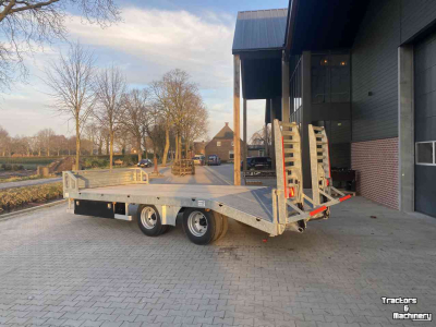 Tieflader / Anhänger Heuvelmans Oprijwagen machinetransporter