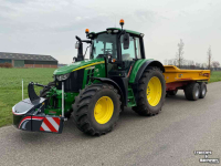 Schlepper / Traktor John Deere 6120M Tractor 130 Pk + Gronddumper Tandemasser