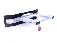 Gülleschieber Qmac Modulo Rubber manure scraper 270cm hookup palletforks
