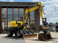 Mobilbagger Wacker Neuson EW 100 Airco Powertilt 3 Bakken Palletvork  Steunpoten