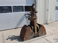 Zweischalengreifer Atlas Knijperbak 40 en/of 60cm grondknijper hangende knijper grijperbak hydraulische rotator
