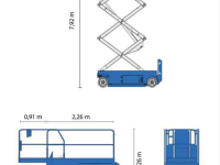 Scherenarbeitsbühnen Genie GS-2646 - 10m werkhoogte
