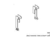 Radlader Qmac Aanlashaken / Aanlashaken voor Terex TL 80 t/m 120    