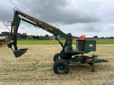 Bagger / Baggermaschine Visanocar Bandenkraan, getrokken kraan, kraan, graafmachine diversen